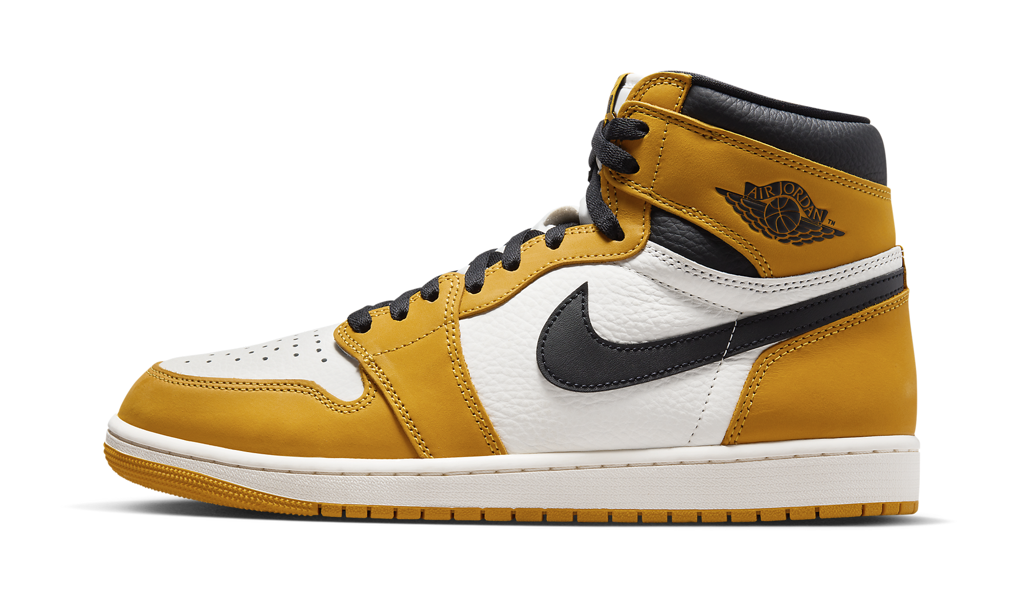 524092 Air Jordan 1 Retro High OG "Yellow Ochre"