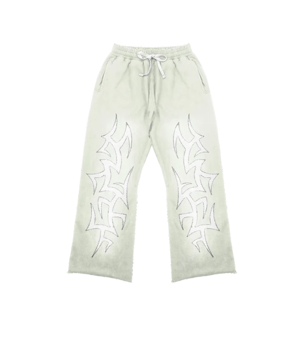 789181 Awoken Dreams Cream Patchwork Sweatpants