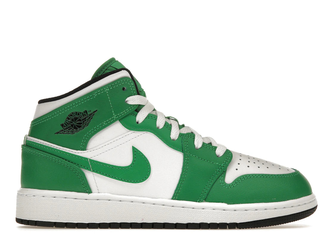 332560 Air Jordan 1 Mid GS 'Lucky Green'