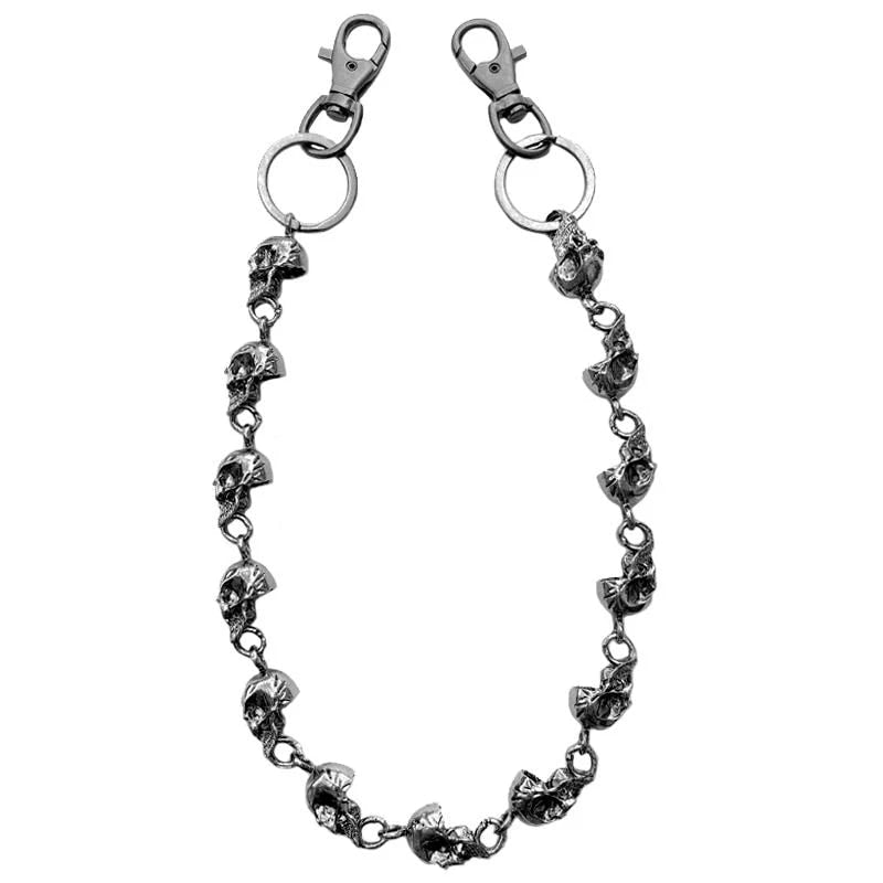675788 Skull Chain Pants - Chain Pocket Chain Black Chrome