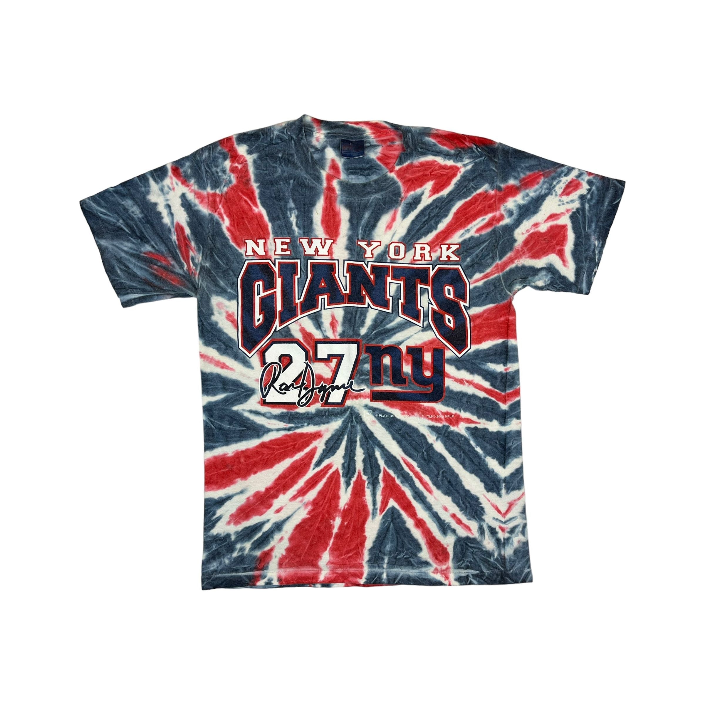 267925 (2000) New York Giants Ron Dayne Tie Dye NFL T-Shirt