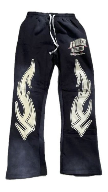774510 Awoken Dreams Wake Up And Dream Sweatpants Black