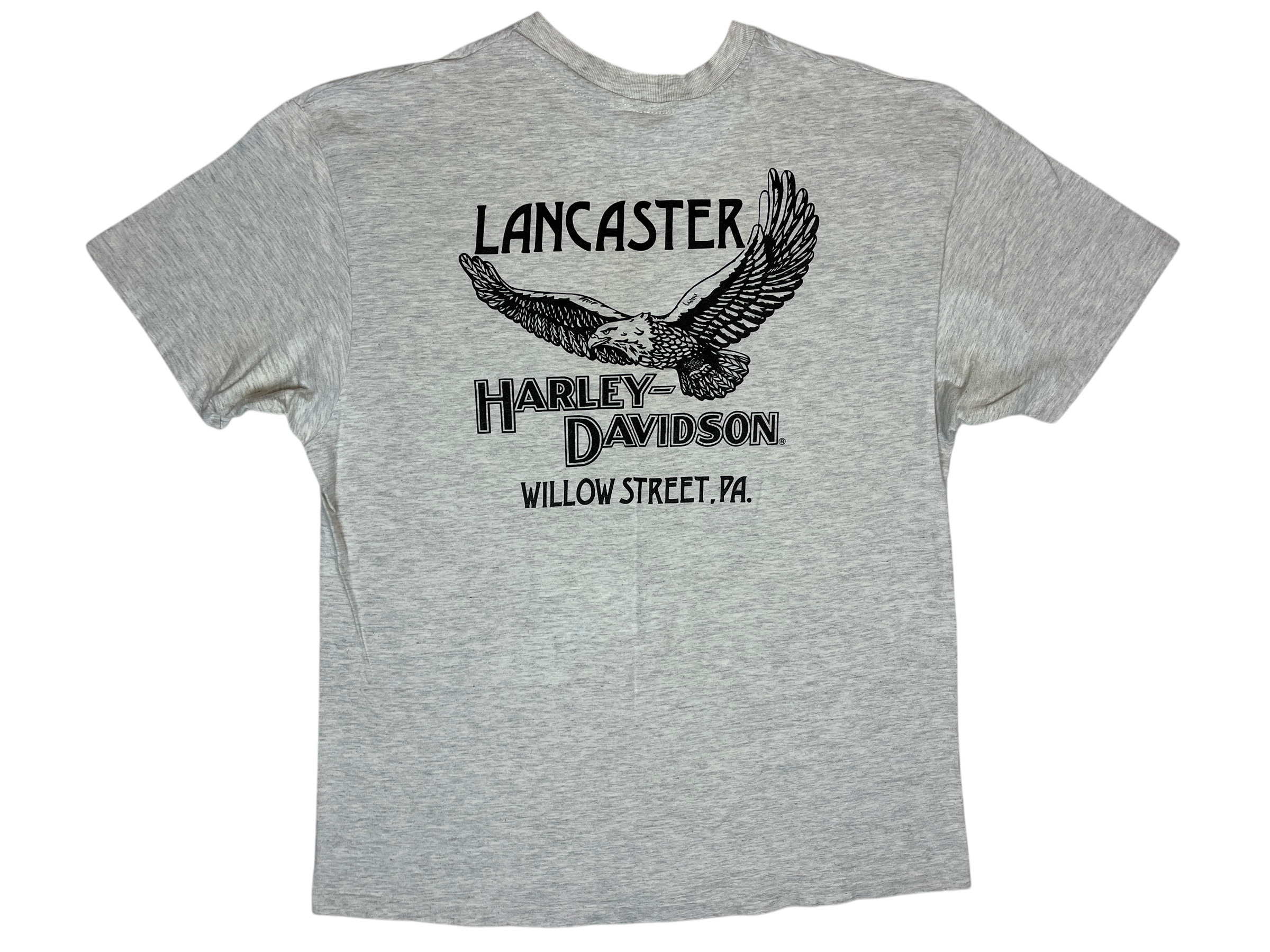 378314 (1993) Harley Davidson Bull Horn Skull Lancaster T-Shirt