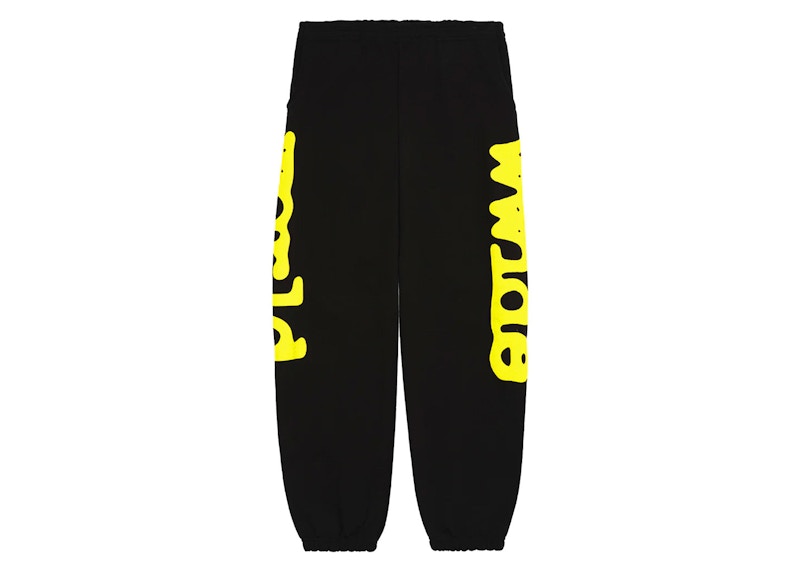377486 Sp5der Beluga Sweatpants Onyx/Yellow