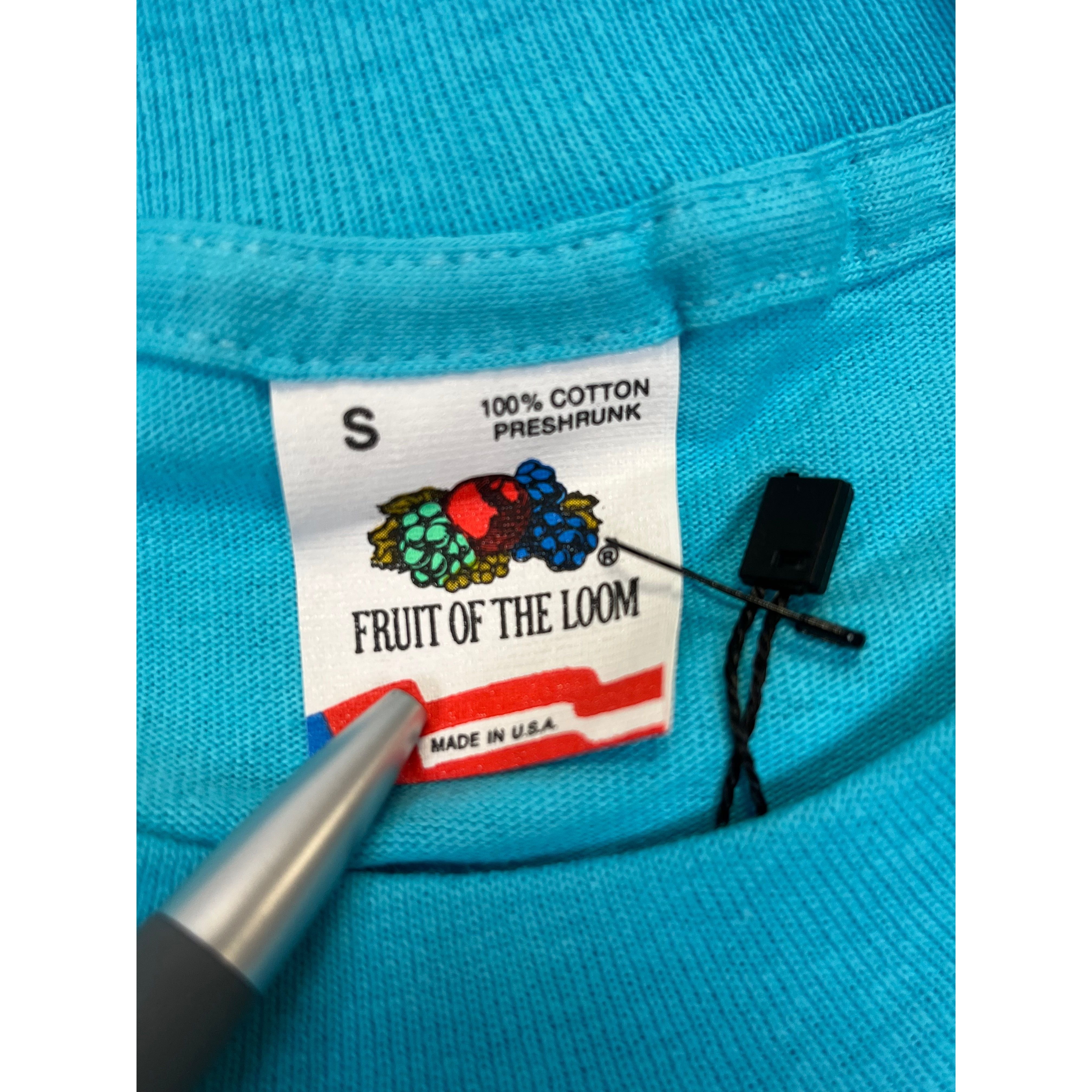 269051 (1990) Shit Happens, Sprint Car Racing Double Sided Blue T-Shirt s