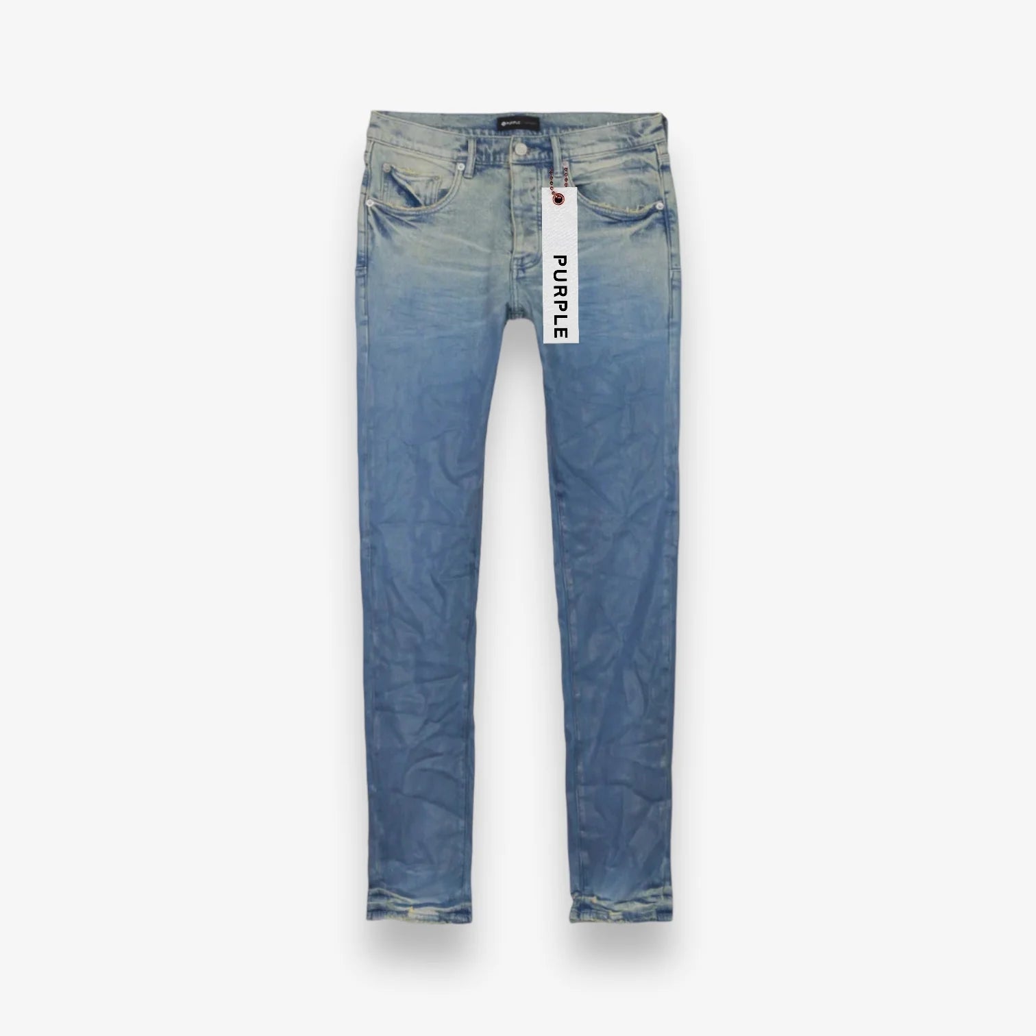 264164 Purple Brand Light Indigo Placid Blue Color Coated Gradient Jeans