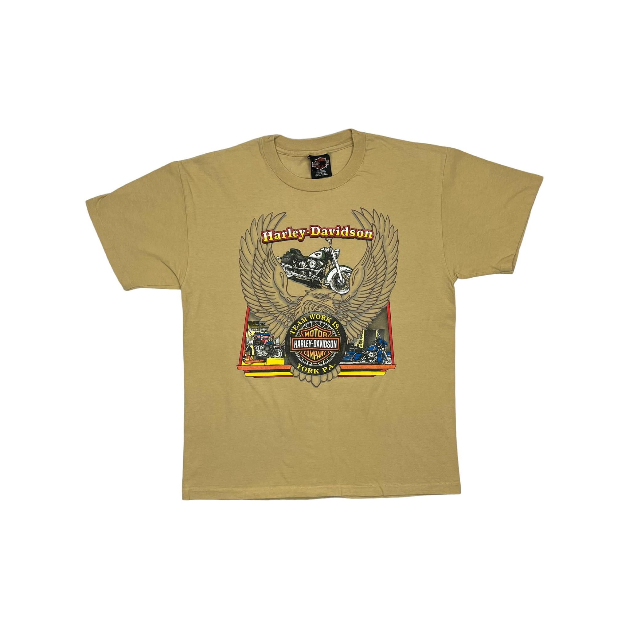 271166 (1995) Harley Davidson Motorcycles York PA Bald Eagle T-Shirt