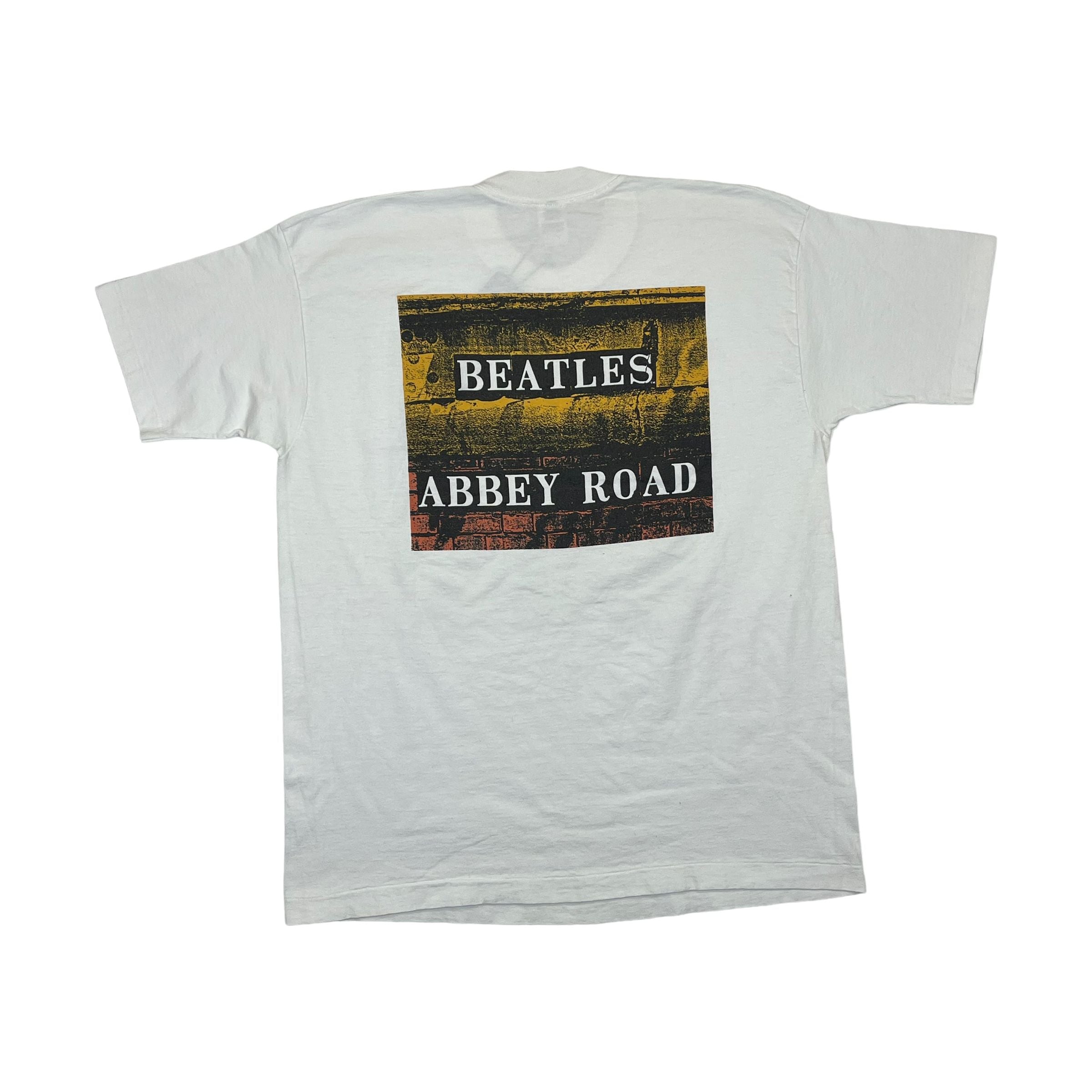 271165 (1990) The Beatles Abbey Road Album Photo Double Sided T-Shirt