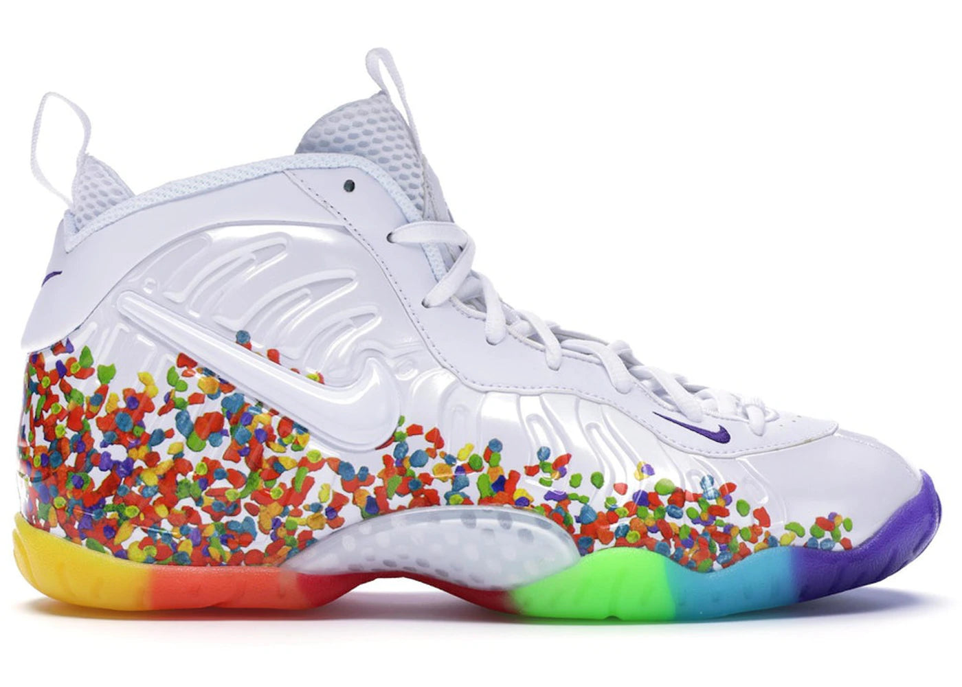 701227 Nike Air Foamposite One White Fruity Pebbles (2017) (GS)