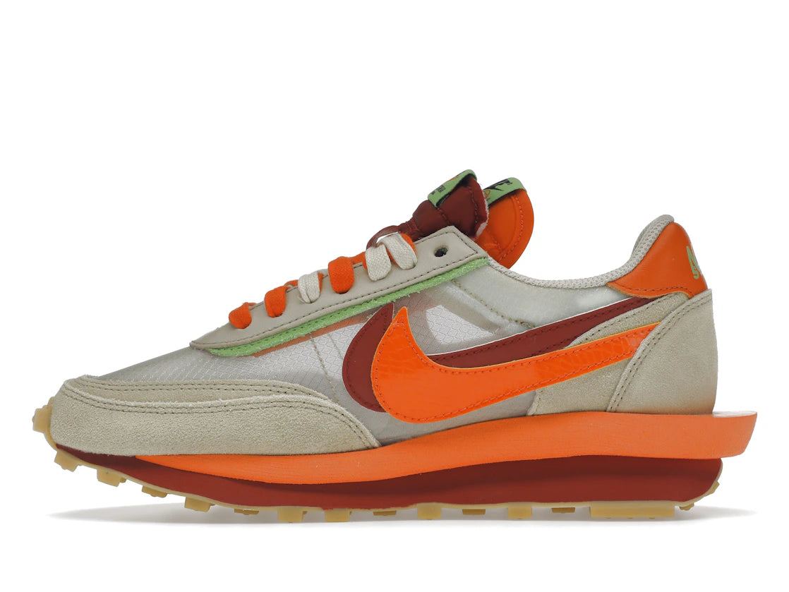 SP14601 sacai x Clot x LDWaffle 'Net Orange Blaze'