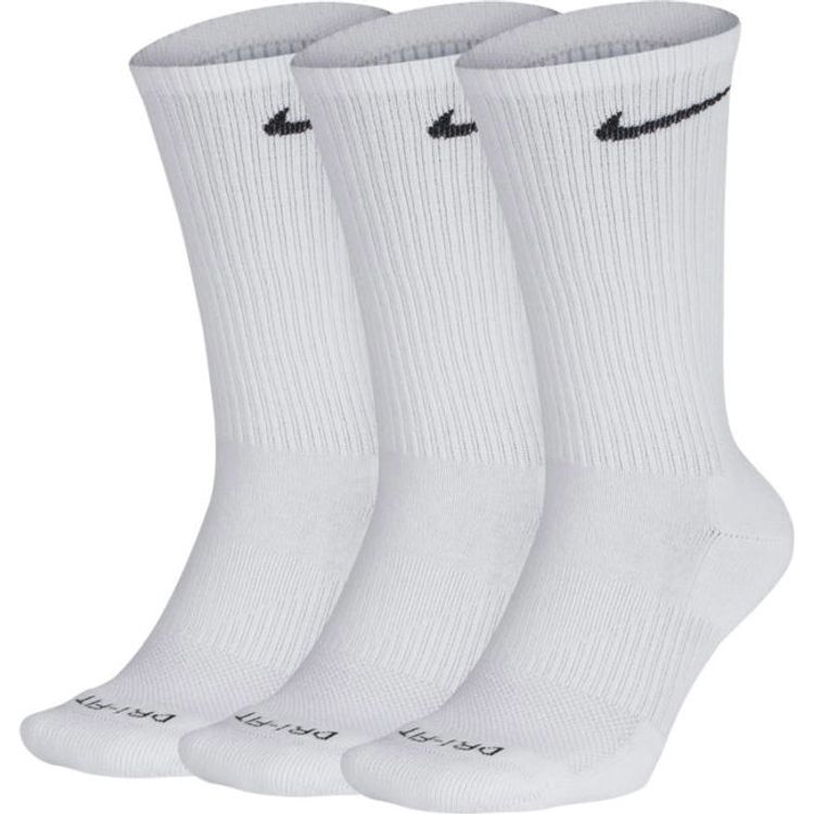 273450 Nike Everyday Plus Cushioned Training Crew Socks (3 Pairs) - White