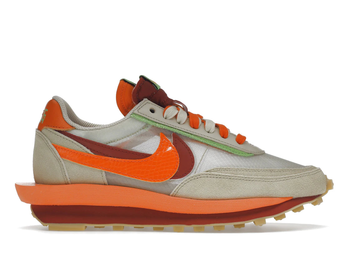 SP14601 sacai x Clot x LDWaffle 'Net Orange Blaze'