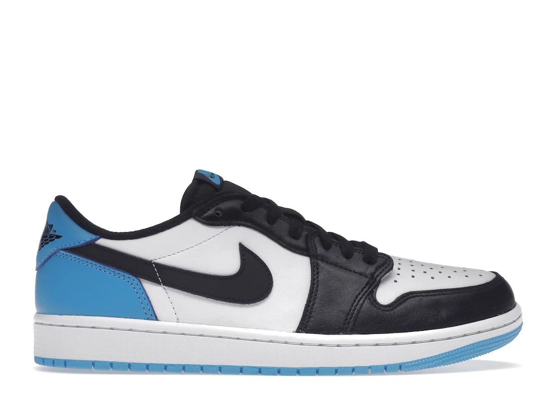 393589 Jordan 1 Retro Low OG Black Dark Powder Blue