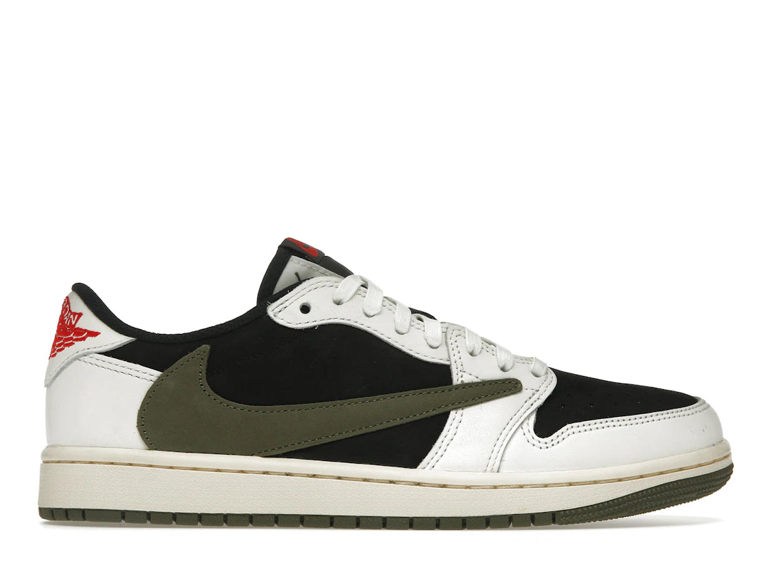 818655 Jordan 1 Retro Low OG SP Travis Scott Olive (Women's)