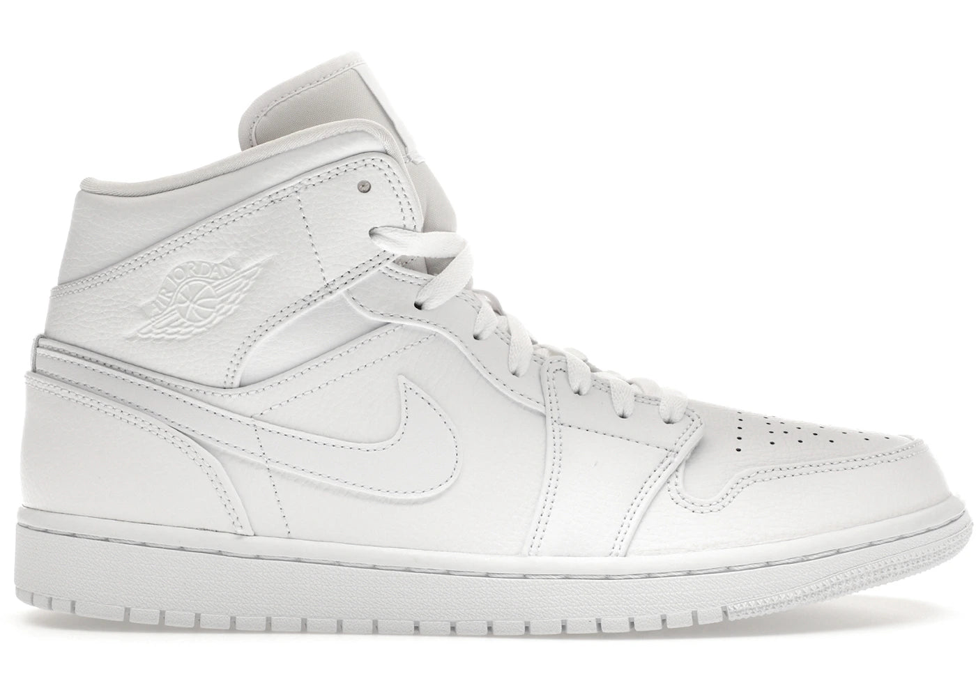 413897 Jordan 1 Mid Triple White (2019)