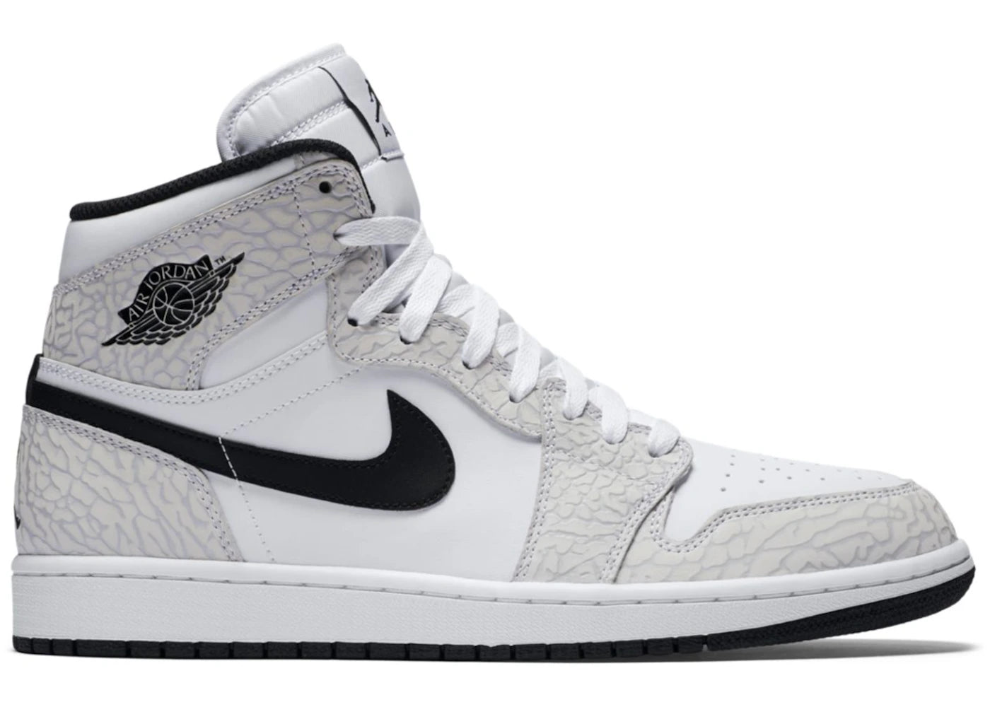 414691 Jordan 1 Retro White Elephant Print