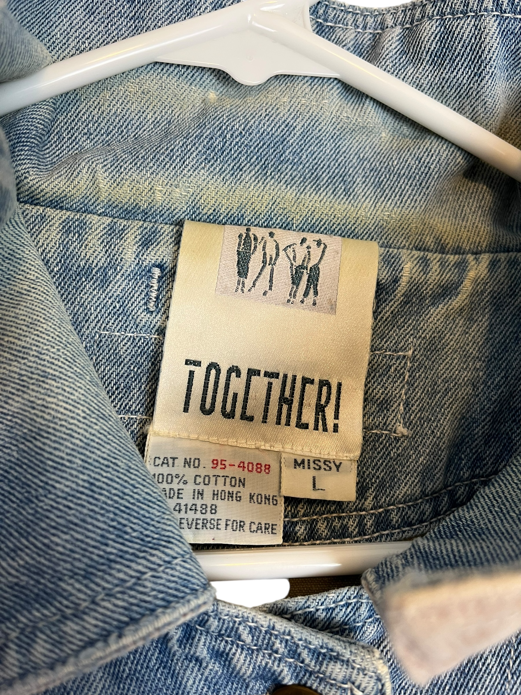 374773 (90s) Together! Patchwork Pastel Denim Jacket