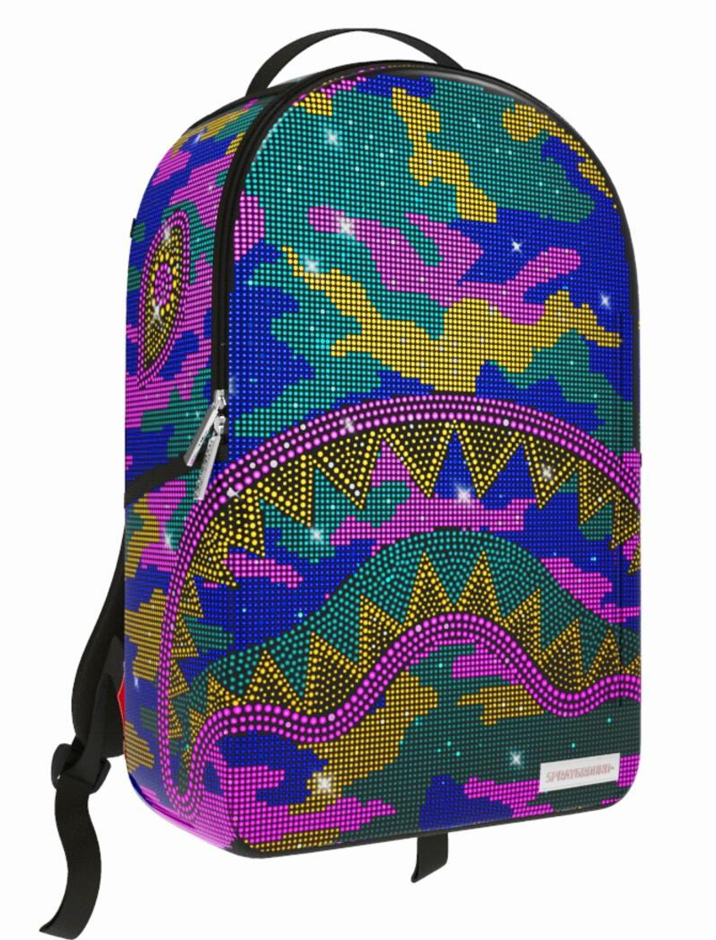 SP4480 Sprayground Trippy Trinity Camo Crystal Backpack Multi