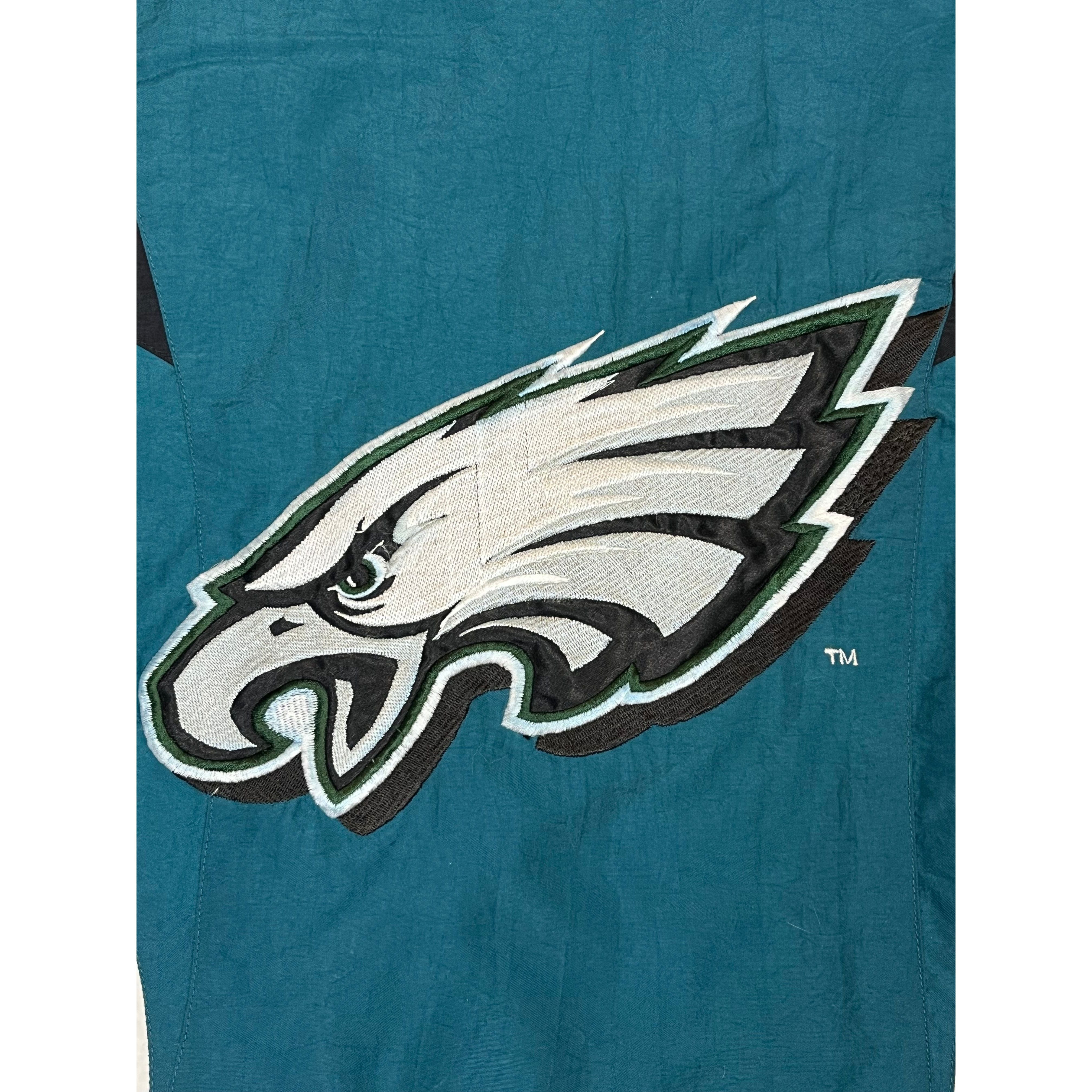 337840 (90s) Philadelphia Eagles Reebok NFL Pro Line Puffer Jacket