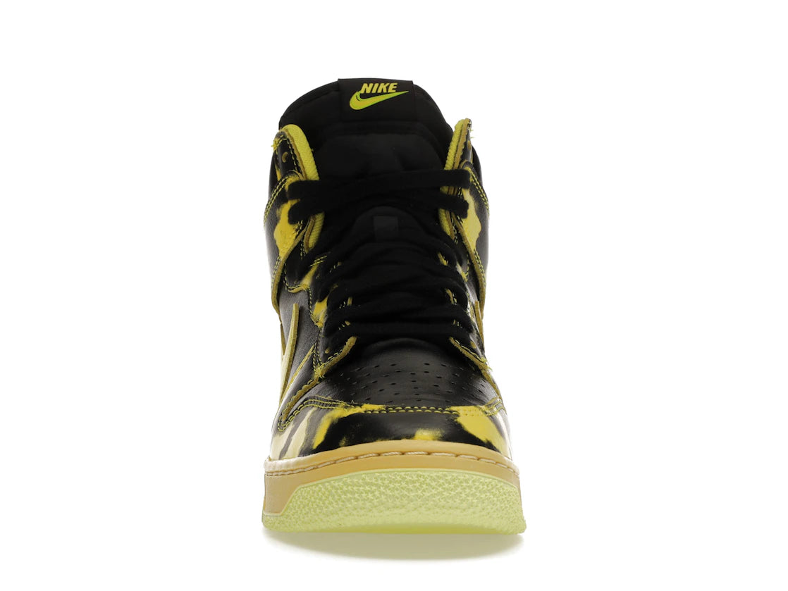 657449 Dunk High 1985 'Yellow Acid Wash'