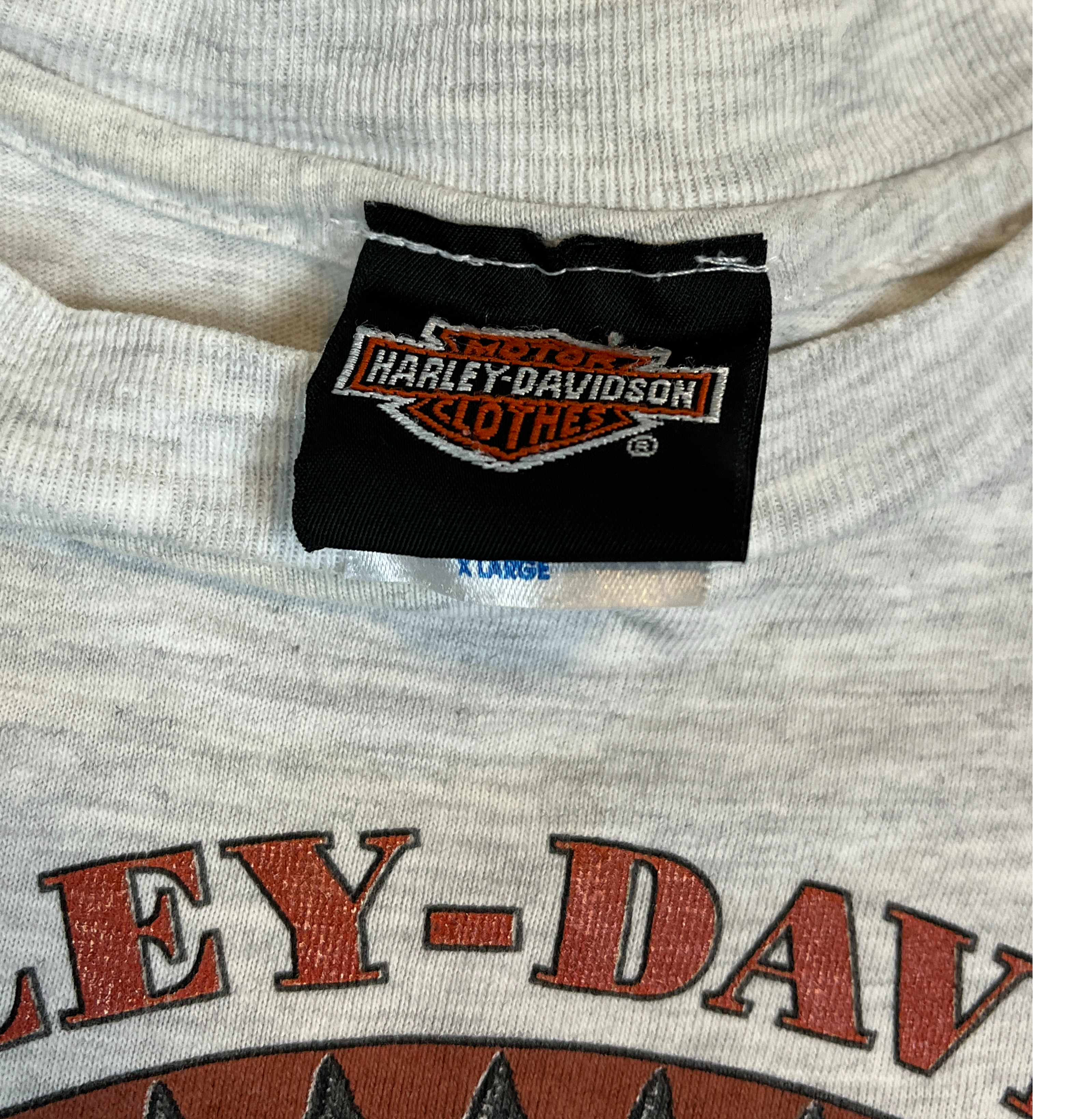 378314 (1993) Harley Davidson Bull Horn Skull Lancaster T-Shirt