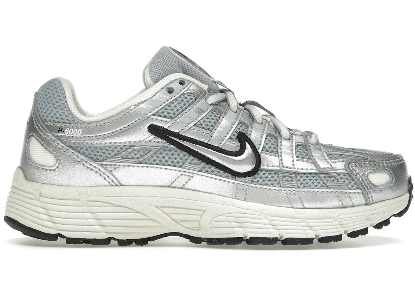 800760 Nike P-6000 Metallic Silver Black (GS)