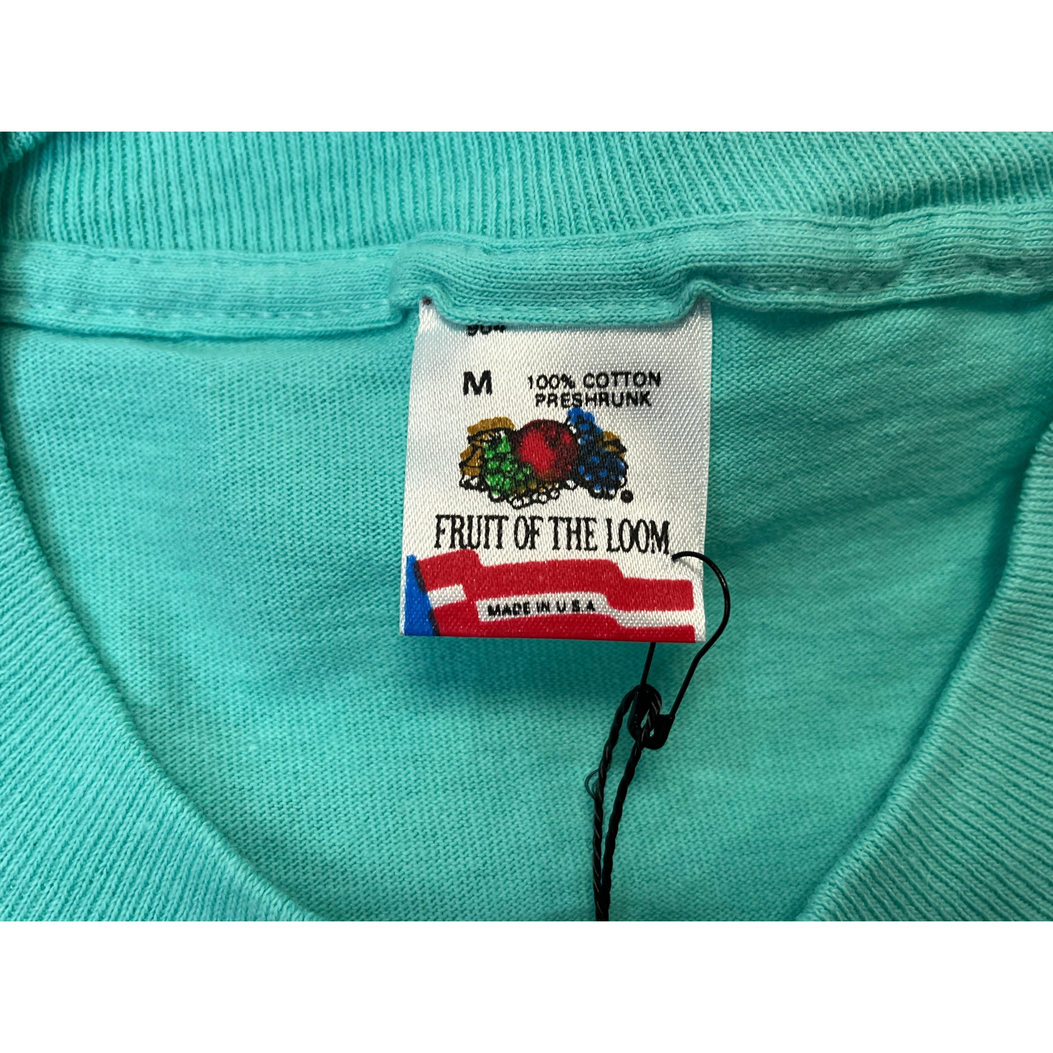 268961 (1990) Gary Patterson Memorial Double Sided Racing Sea Green T-Shirt