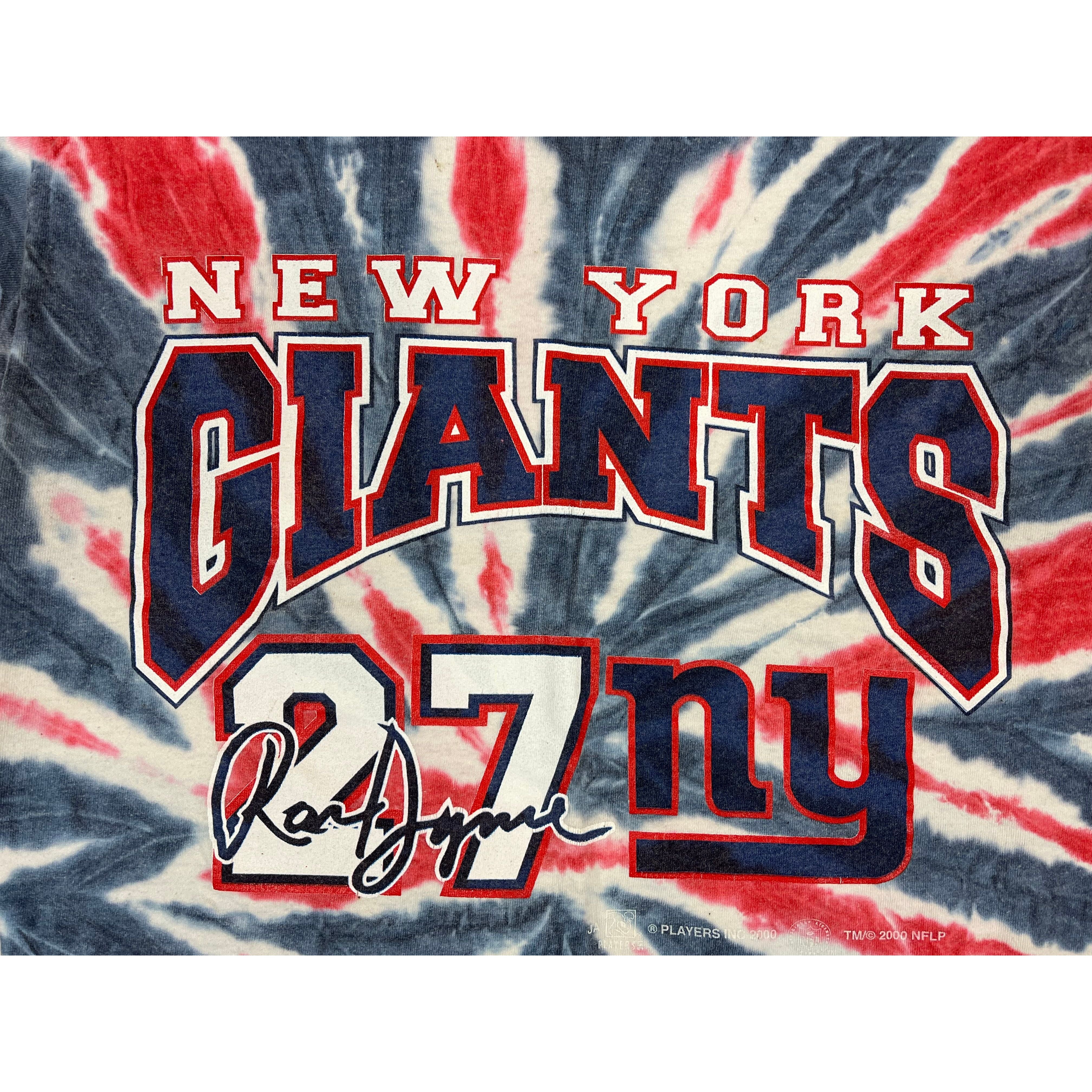 267925 (2000) New York Giants Ron Dayne Tie Dye NFL T-Shirt