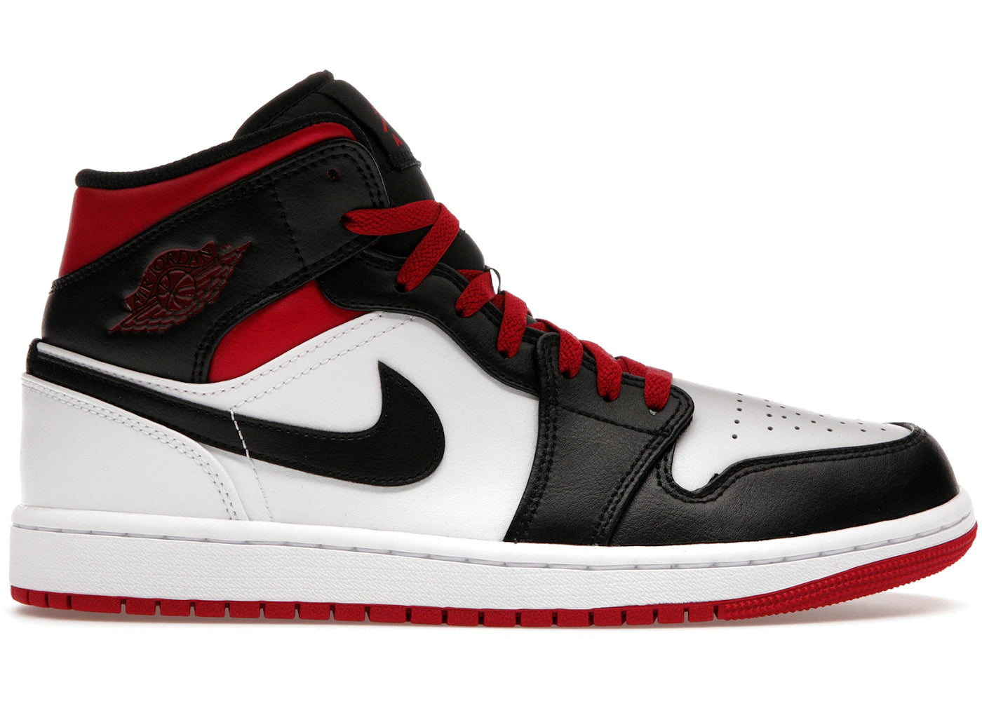 516357 Jordan 1 Mid Gym Red Black Toe