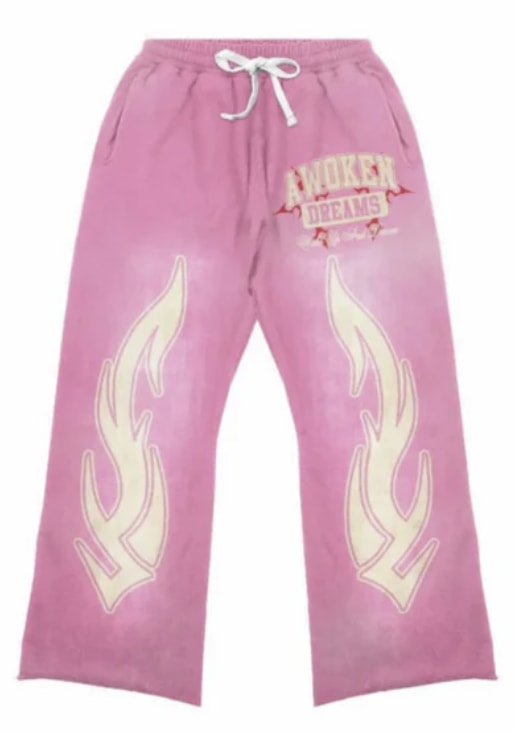 776212 Awoken Dreams Wake Up And Dream Sweatpants Pink