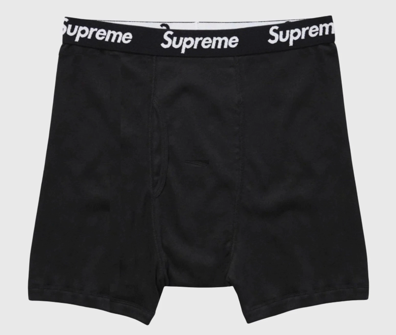 SP14974 Supreme x Hanes Boxer Briefs 'Black' (Single)