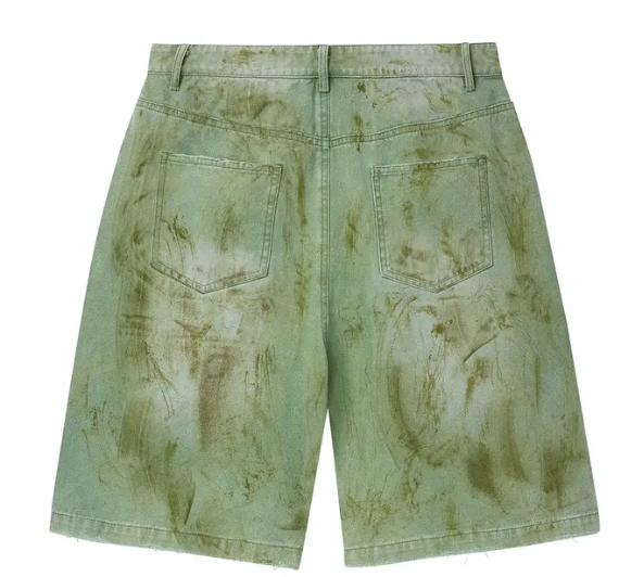 SP11502 Vale Forever Green Skittle Jorts 'Dirt/Green'