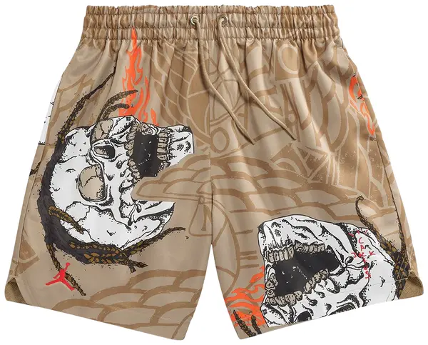 SP12858 Cactus Jack by Travis Scott x Jordan Pool Short 'Khaki'