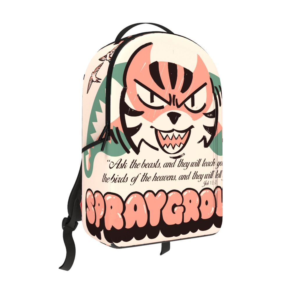 SP4482 Sprayground Untamed Tiger Face Backpack Peach
