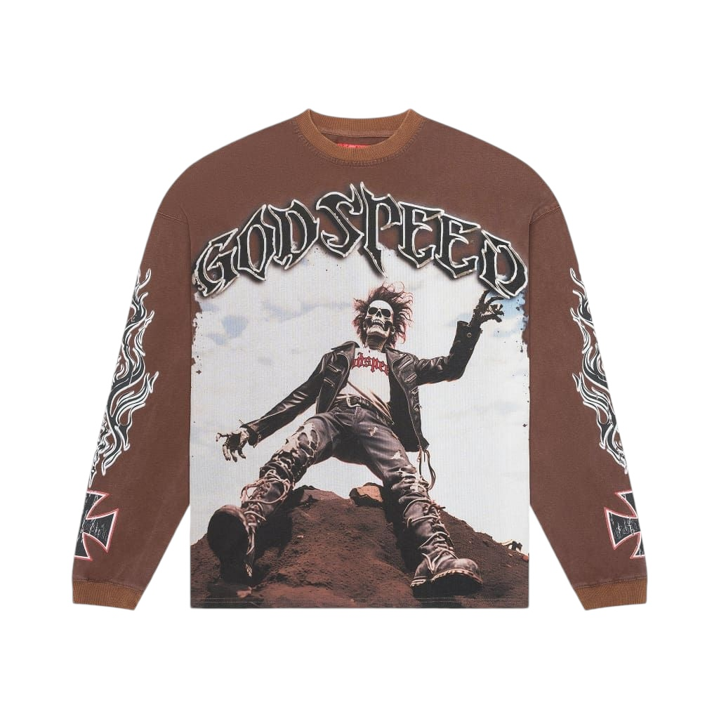 SP2473 Godspeed Rocker L/S T-Shirt Brown Wash