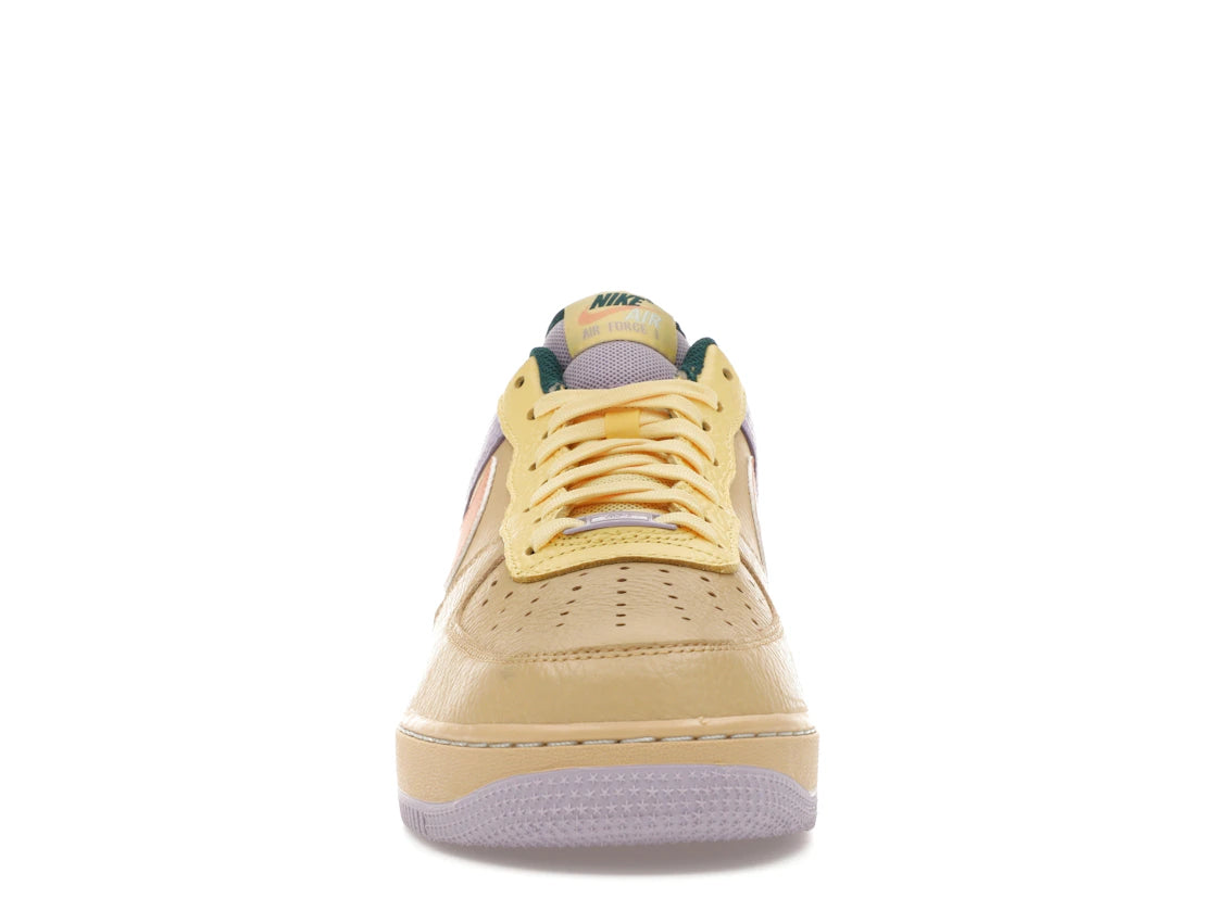 657395 Nike Air Force 1 Low '07 Sesame Hydrangeas Soft Yellow Apricot Agate