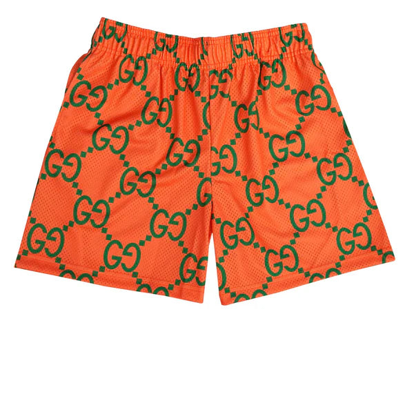272617 Bravest Studios Gucci Shorts 'Orange/Green'