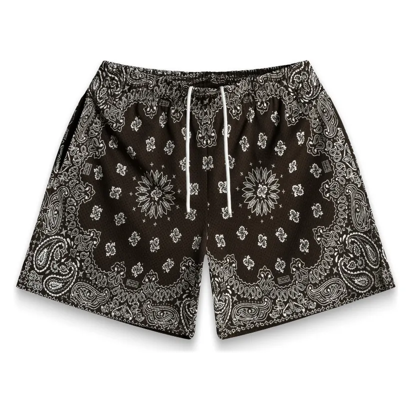 257510 Bravest Studios Paisley Two-Tone Shorts 'Brown'
