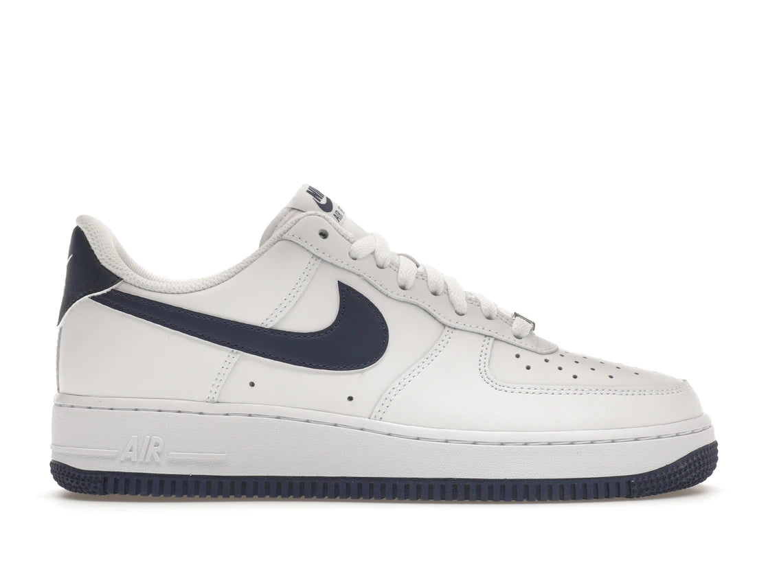 631171 Nike Air Force 1 '07 White Midnight Navy (2024)