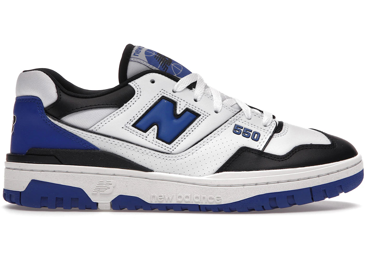 537554 New Balance 550 White Royal Black