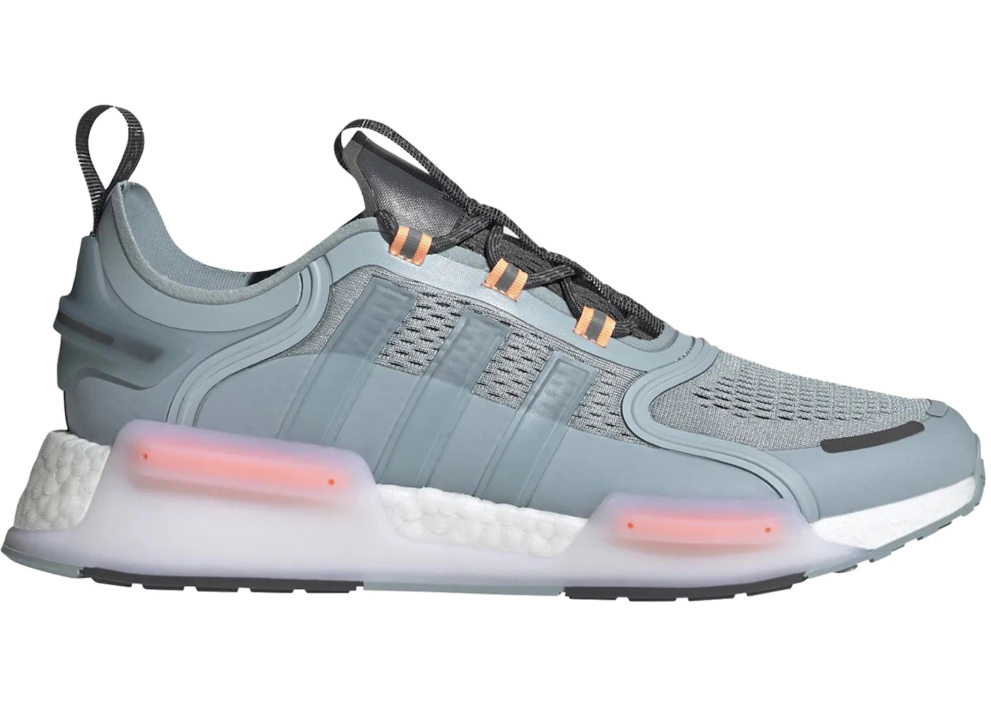 495765 adidas NMD V3 Magic Grey Beam Orange