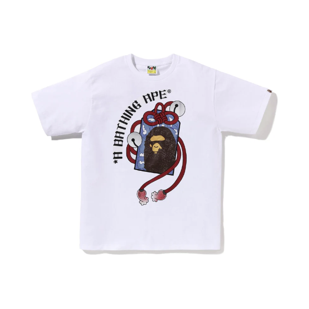 258045 BAPE Japanese Traditional Charm Tee 'White'
