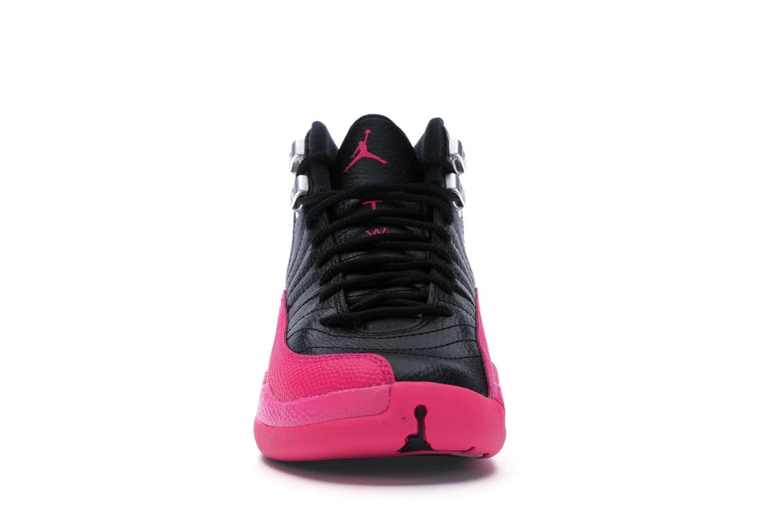 712810 Jordan 12 Retro Black Deadly Pink (GS)
