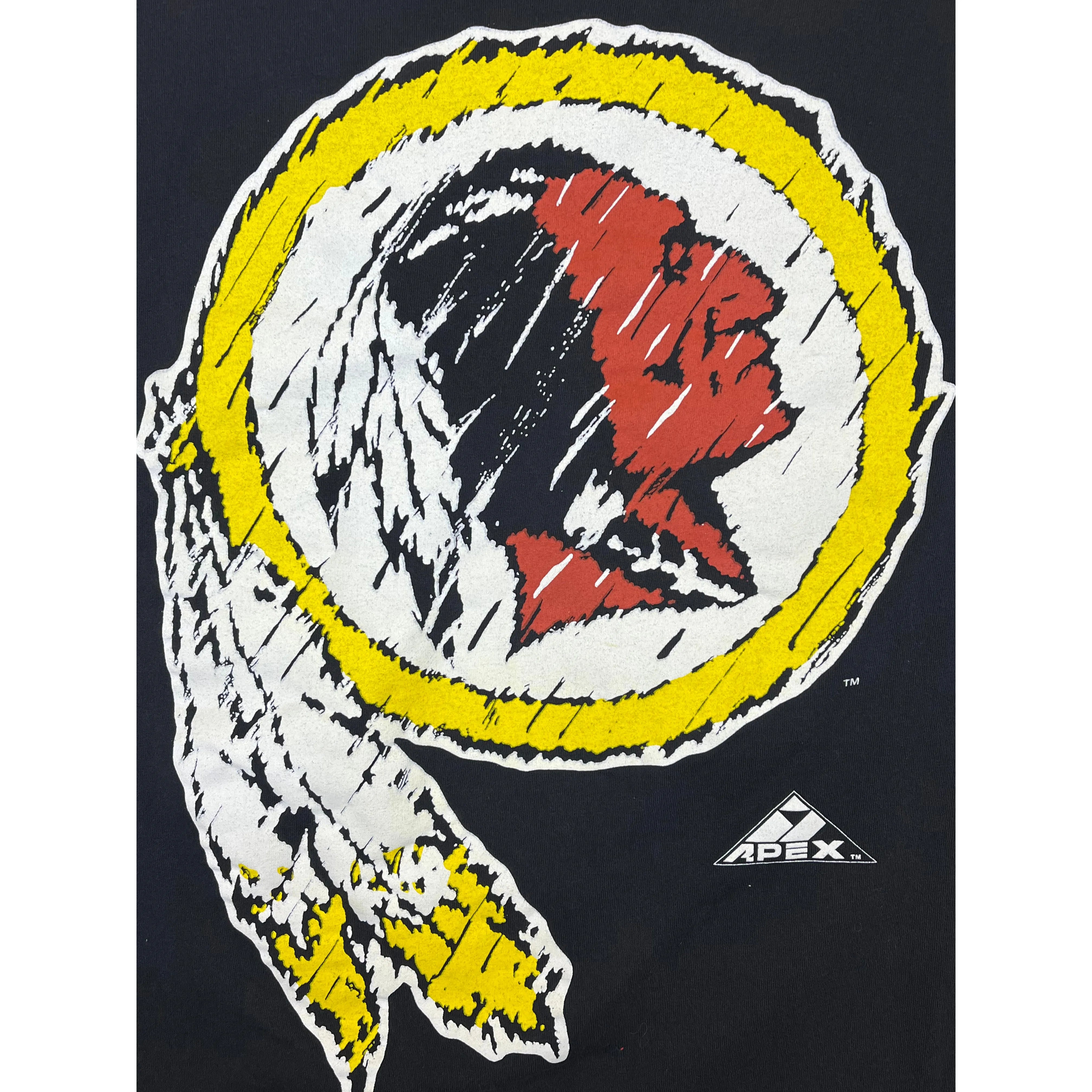 271171 (90s) Washington Redskins Apex One Double Sided NFL T-Shirt