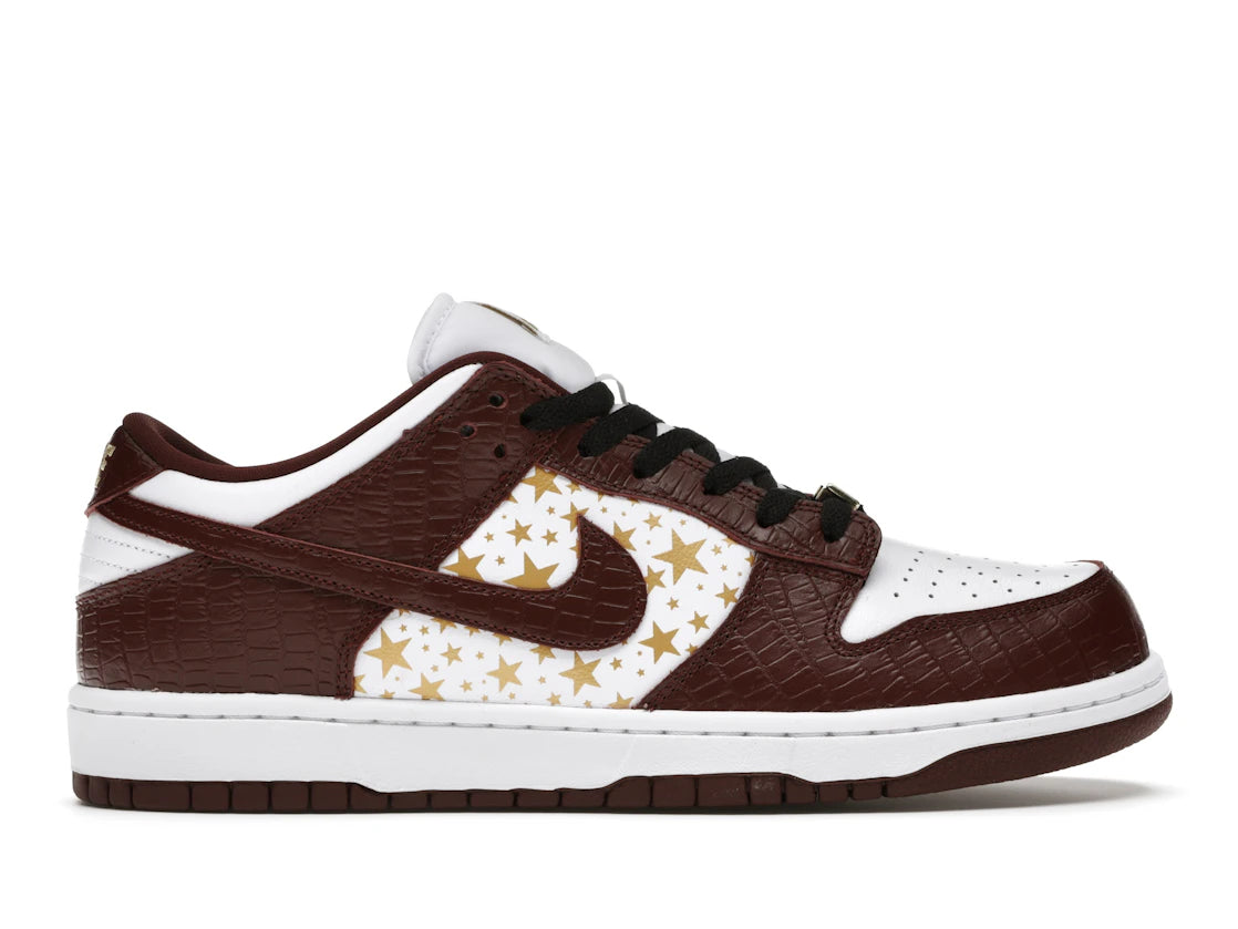 SP7734 Nike SB Dunk Low Supreme Stars Barkroot Brown (2021)