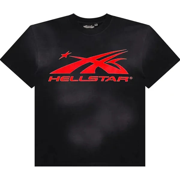 260477 Hellstar Sports Core Gel Logo T-Shirt 'Black/Red'