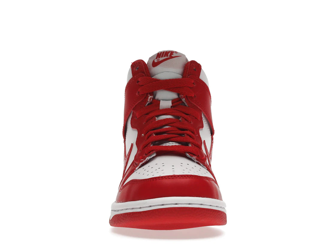 281010 Nike Dunk High Championship White Red (White Tongue Tag) (GS)