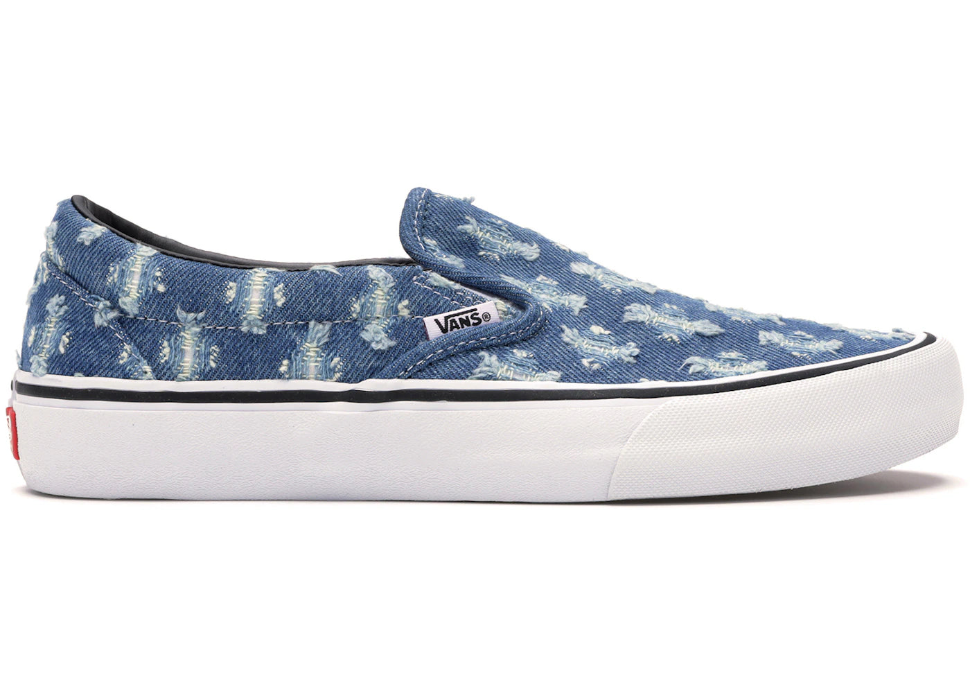 579799 Vans Slip-On Supreme Hole Punch Denim Blue