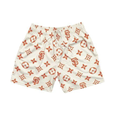 272635 Bravest Studios LV San Francisco Giants Shorts 'White/Orange'