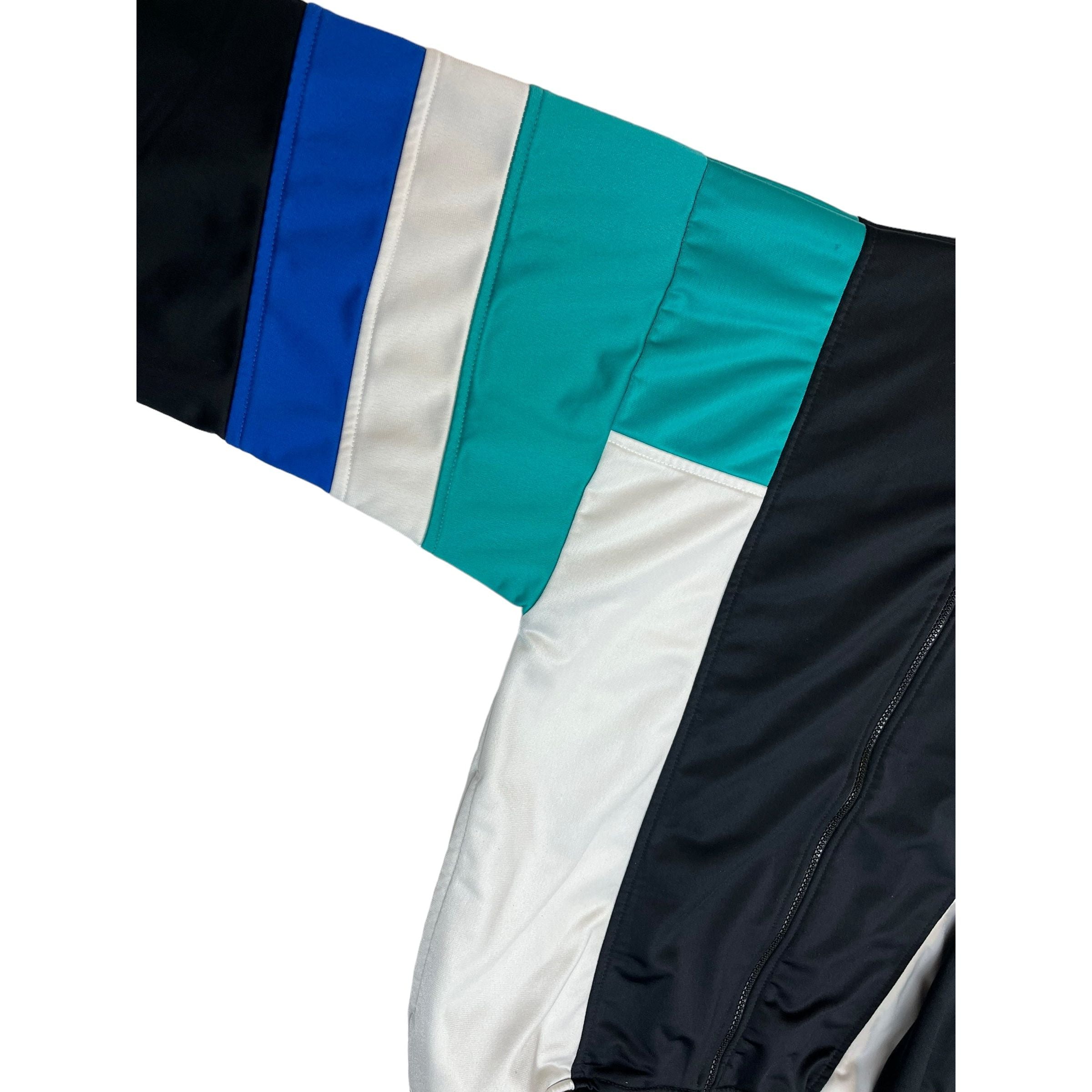 267924 (90s) Wilson Tennis Teal Colorblock Track Jacket